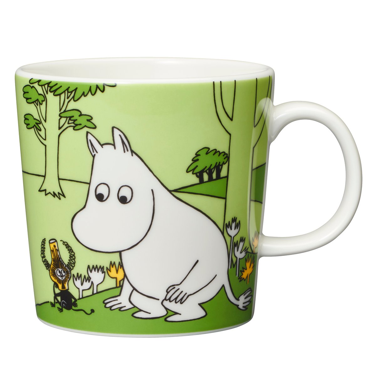 Moomin Arabia Moomin mok Groen gras | Scandinavisch Interieur | Moomin-mokken | Groen