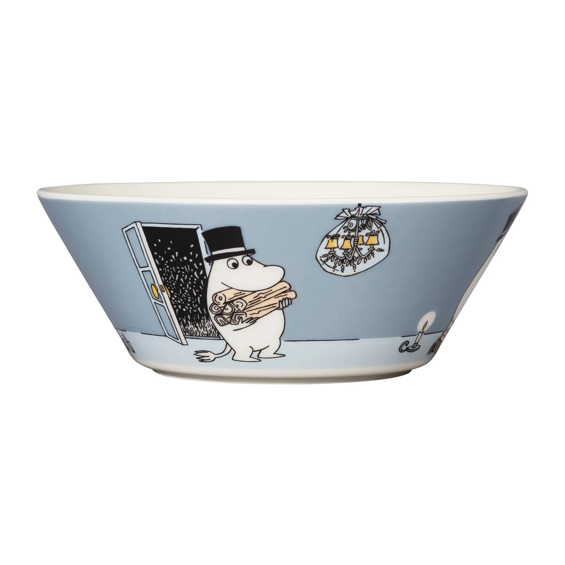 Moominpappa kom Ø15 cm, Grijs Moomin Arabia