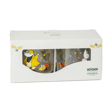 Mumin glazen mok - Kärleksgåva, 30 cl, 2-pack - Moomin Arabia