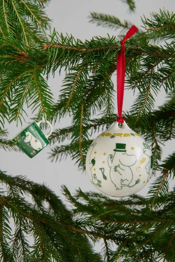 Mumin jaarbal Ø8 cm - 2026, Liefdesgeschenk - Moomin Arabia