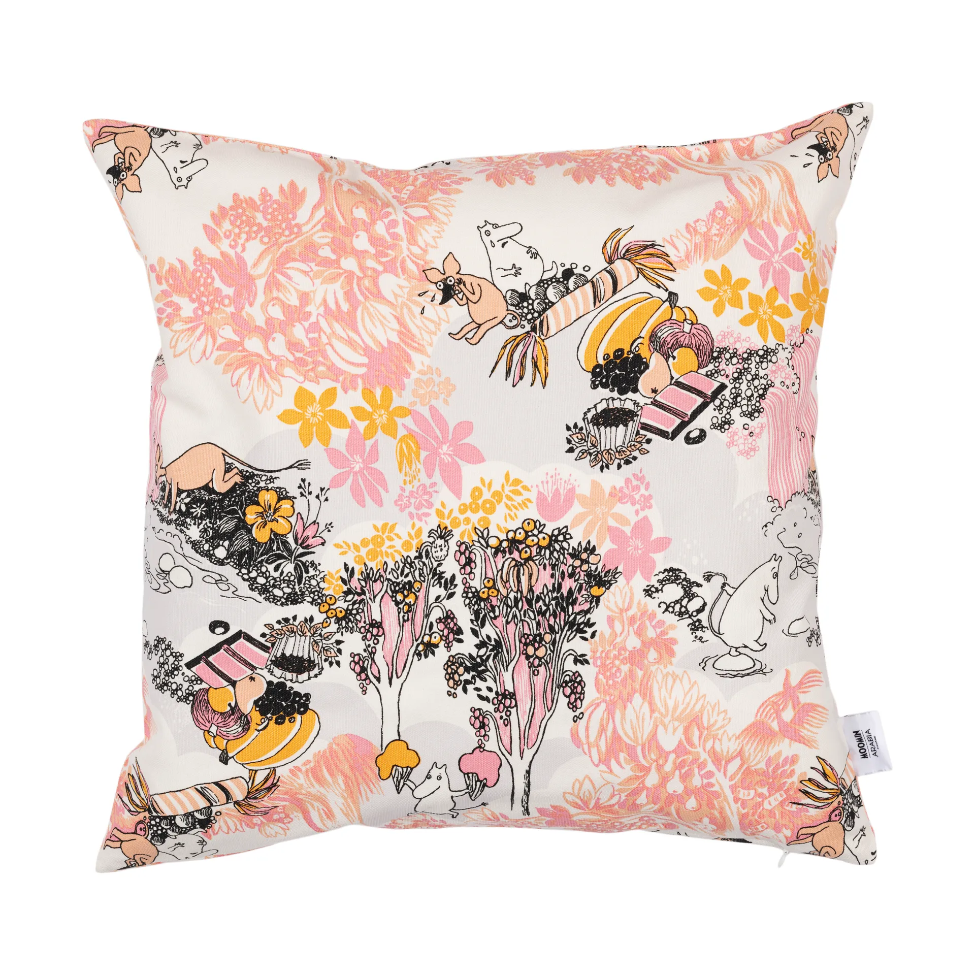 Mumin kussenhoes 50x50 cm, Roze Moomin Arabia