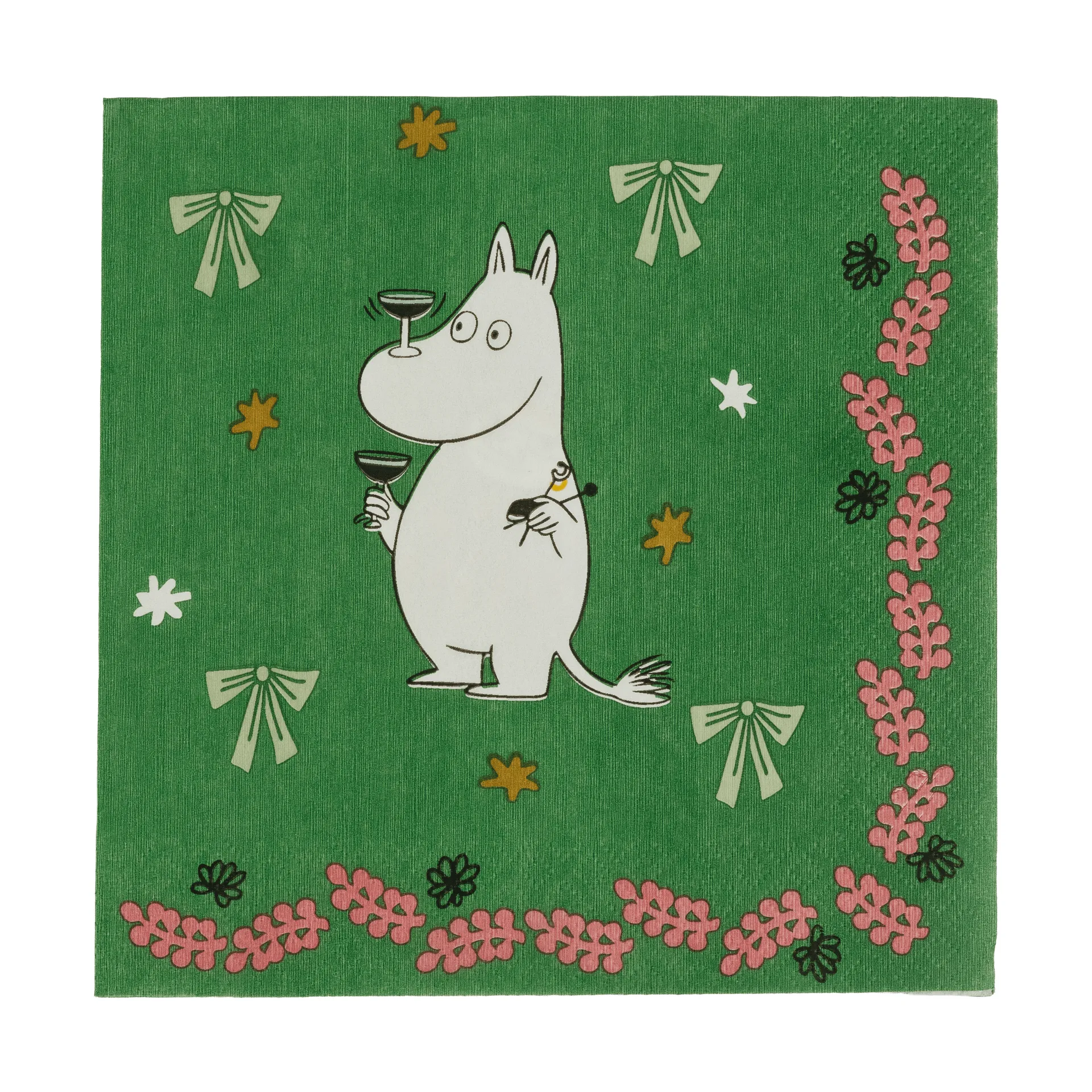 Mumin papieren servet, Kärleksgåva, 33x33 cm, 20-pack Moomin Arabia