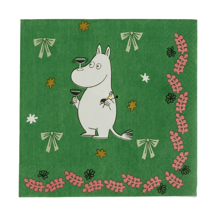 Mumin papieren servet - Kärleksgåva, 33x33 cm, 20-pack - Moomin Arabia