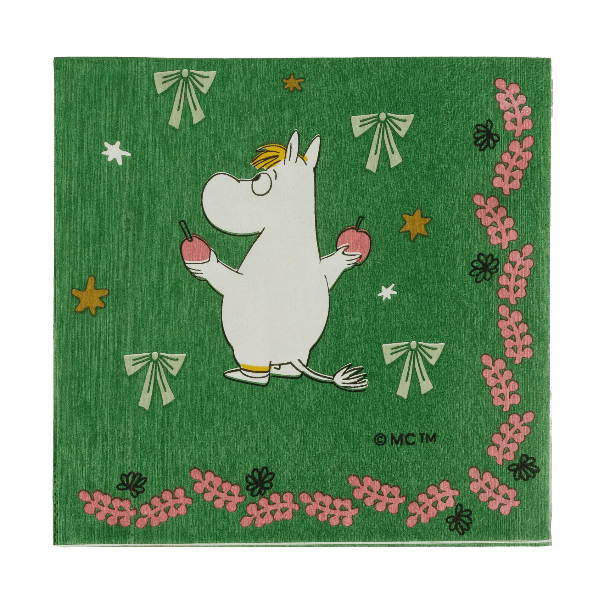 Mumin papieren servet, Kärleksgåva, 33x33 cm, 20-pack Moomin Arabia