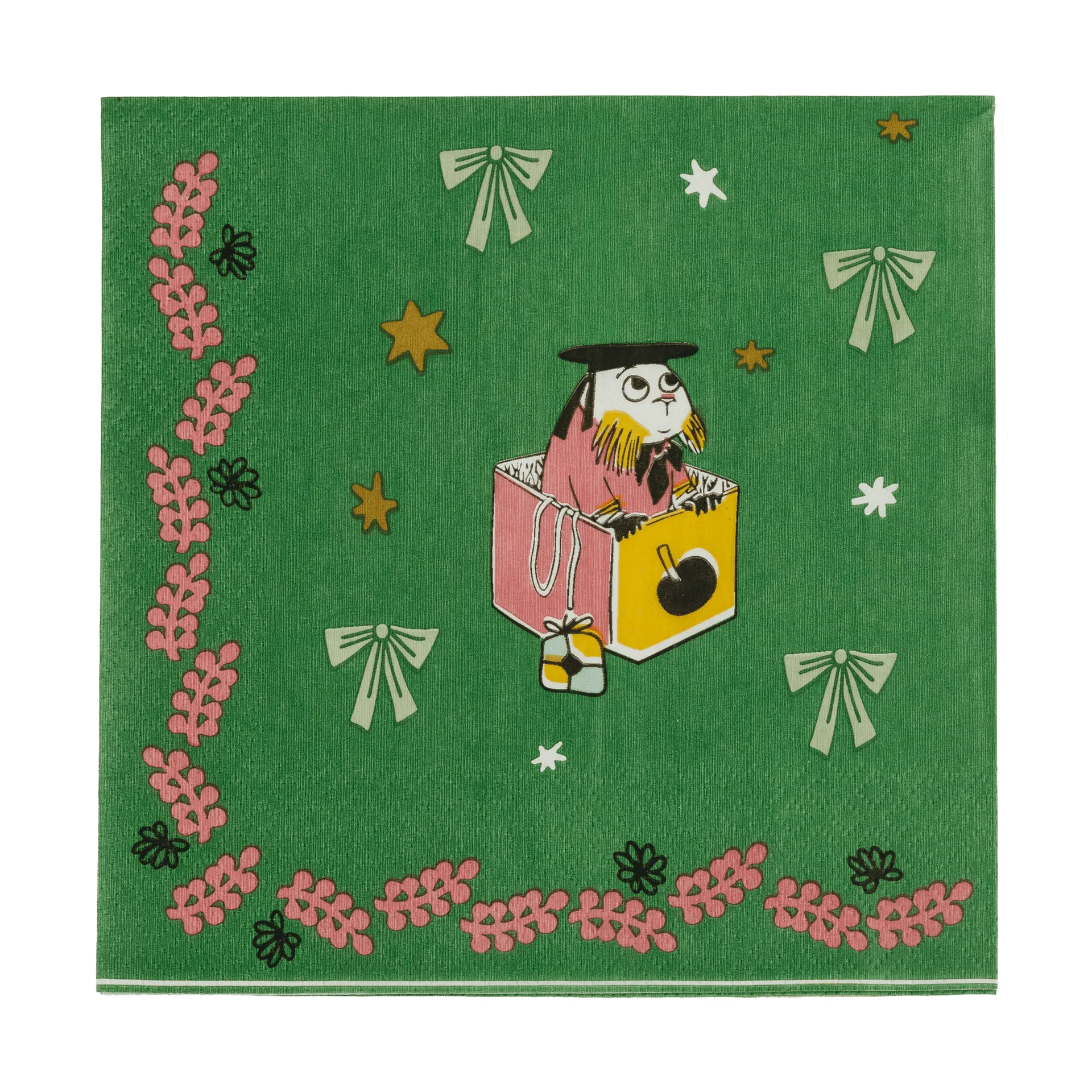 Mumin papieren servet, Kärleksgåva, 33x33 cm, 20-pack Moomin Arabia