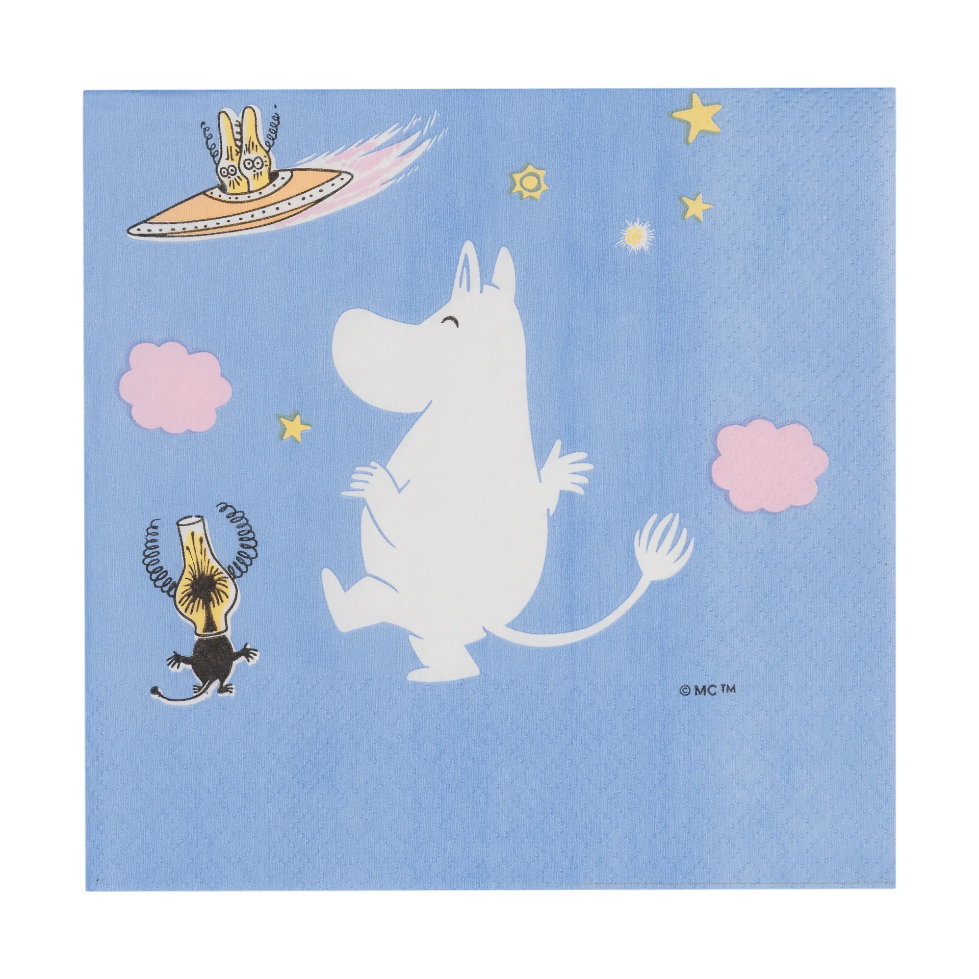 Mumin papieren servet, Ruimteavontuur, 20-pack Moomin Arabia