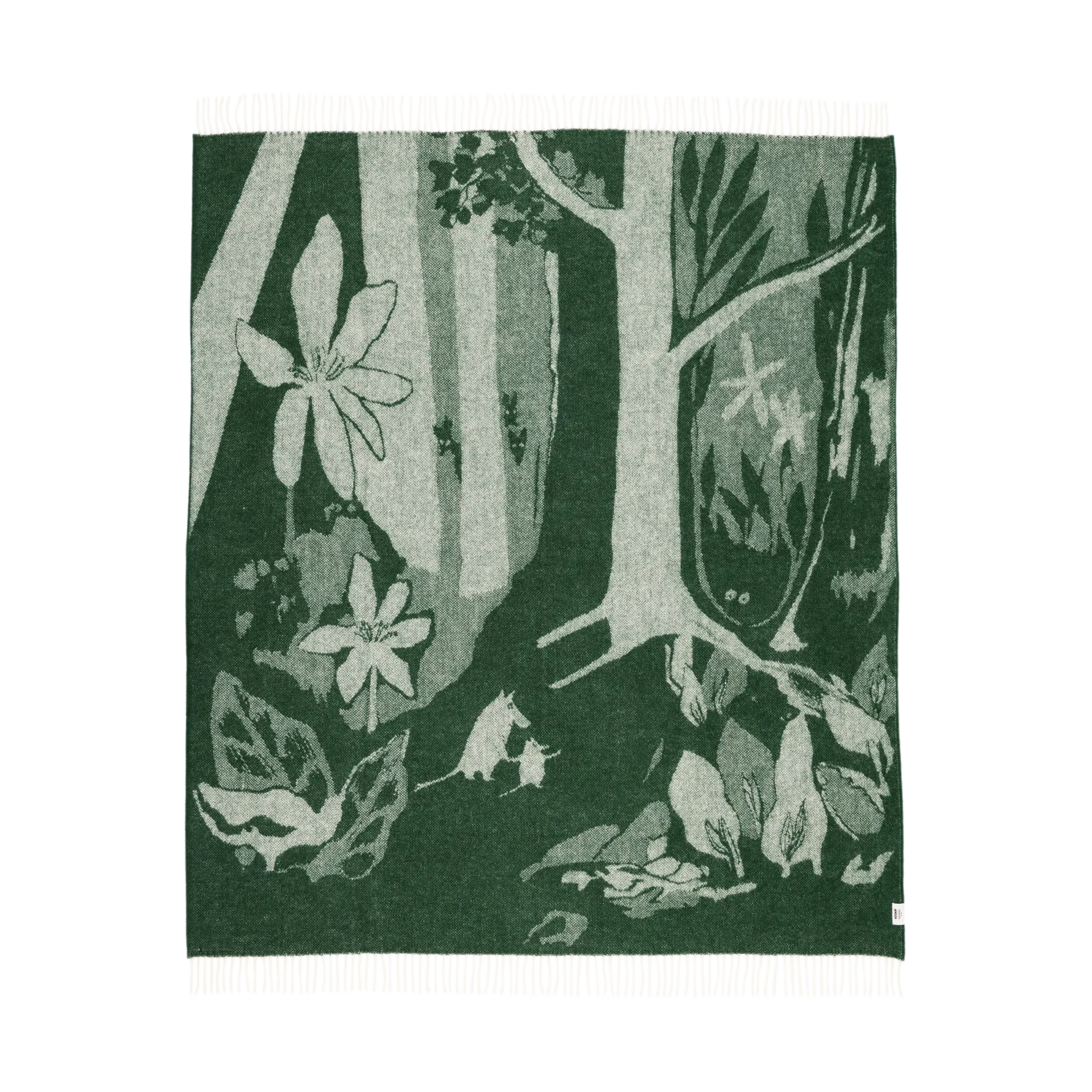 Mumin wollen plaid 130x170 cm, Groen Moomin Arabia