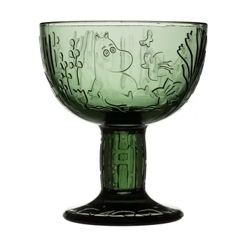 Mystikens skog Moomin kom - Donkergroen, Ø14 cm - Moomin Arabia