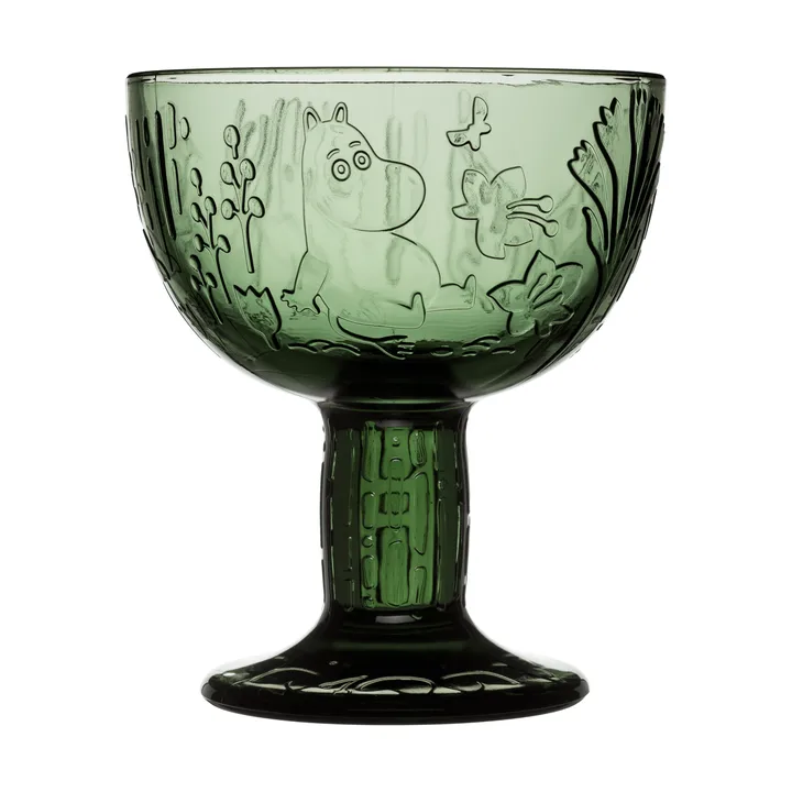 Mystikens skog Moomin kom - Donkergroen, Ø14 cm - Moomin Arabia