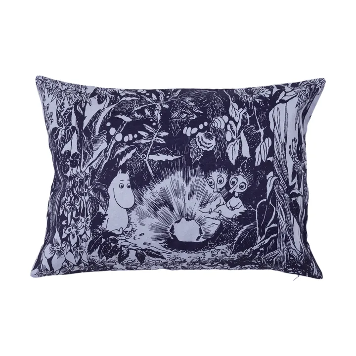 Mystikens skog Moomin kussenhoes - Blauw, 40x58 cm - Moomin Arabia