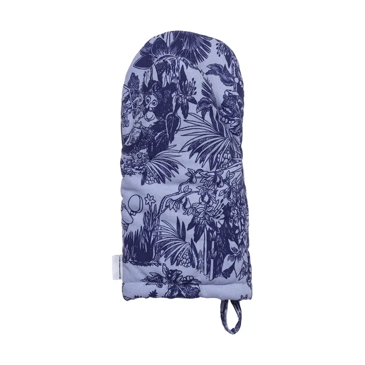 Mystikens skog Moomin ovenwant - Blauw, 15x34 cm - Moomin Arabia