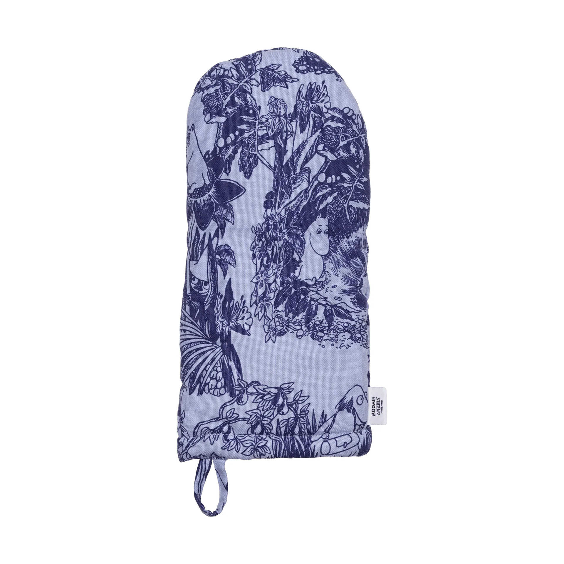 Mystikens skog Moomin ovenwant, Blauw, 15x34 cm Moomin Arabia