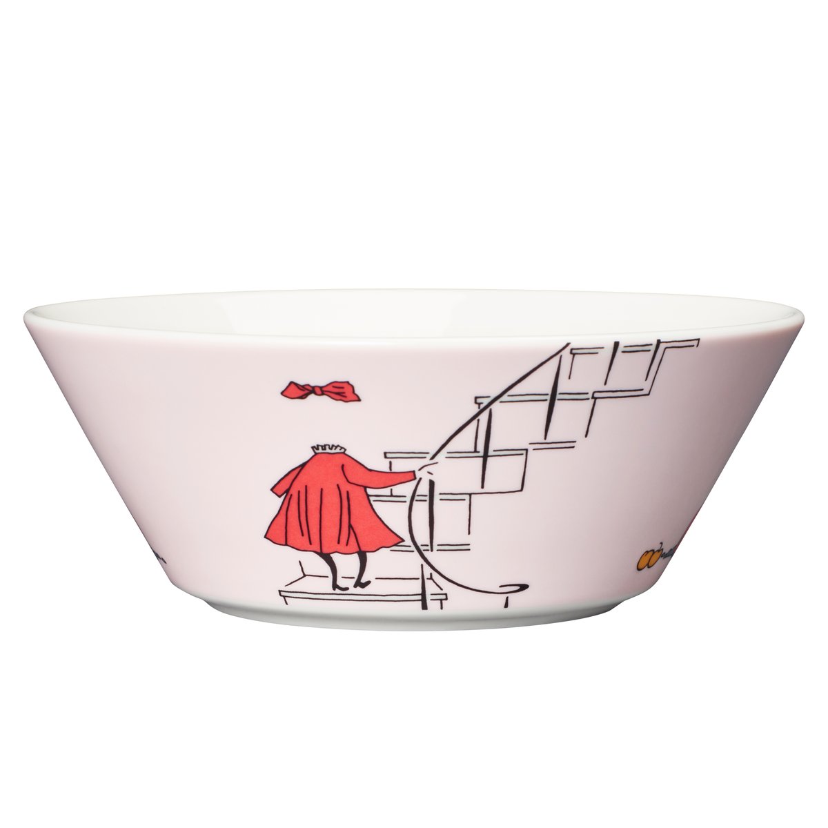 Moomin Arabia Ninni Moomin kom poeder | Scandinavisch Interieur | Ontbijtkommen | Roze