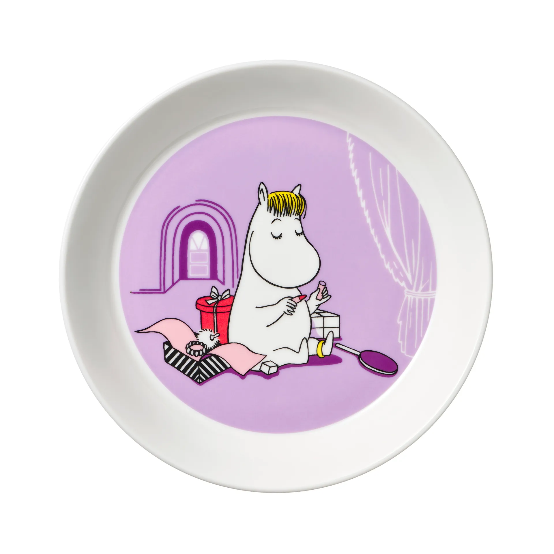 Snork Maiden Moomin bord paars, Paars Moomin Arabia