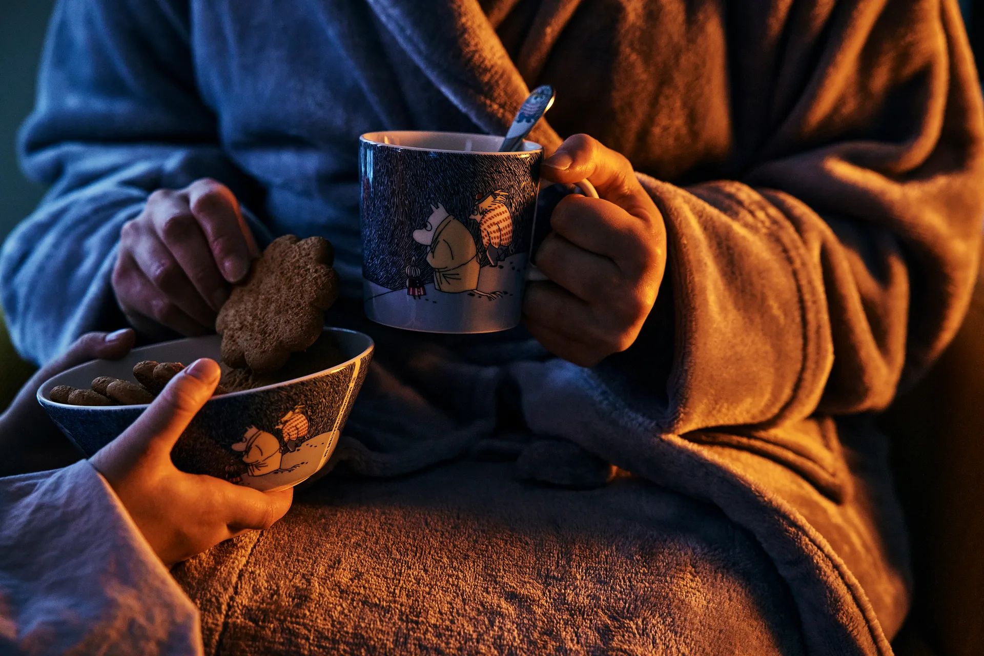 Snow Moonlight Moomin kom 2021, Ø15 cm Moomin Arabia