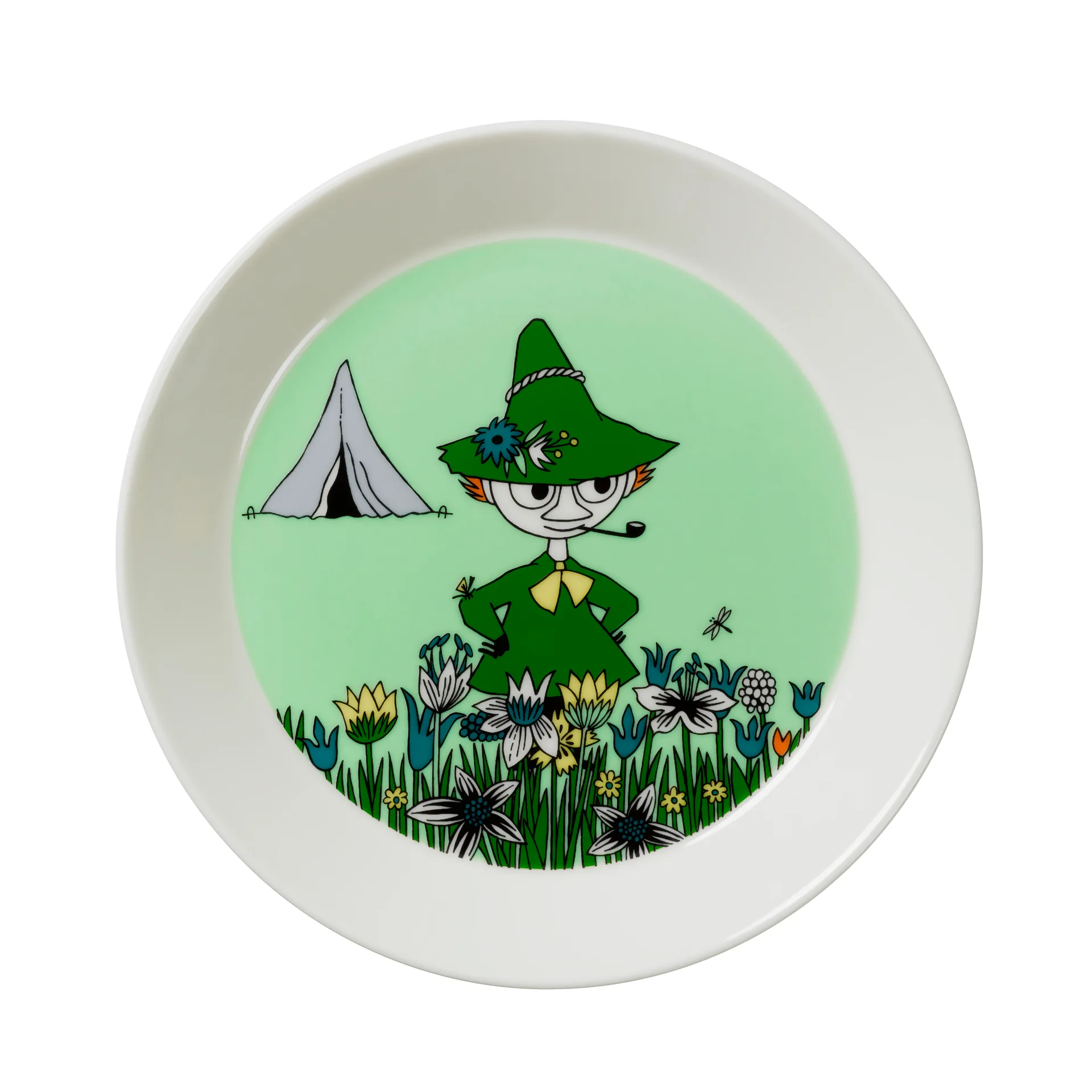 Snusmumriken bord, groen Moomin Arabia