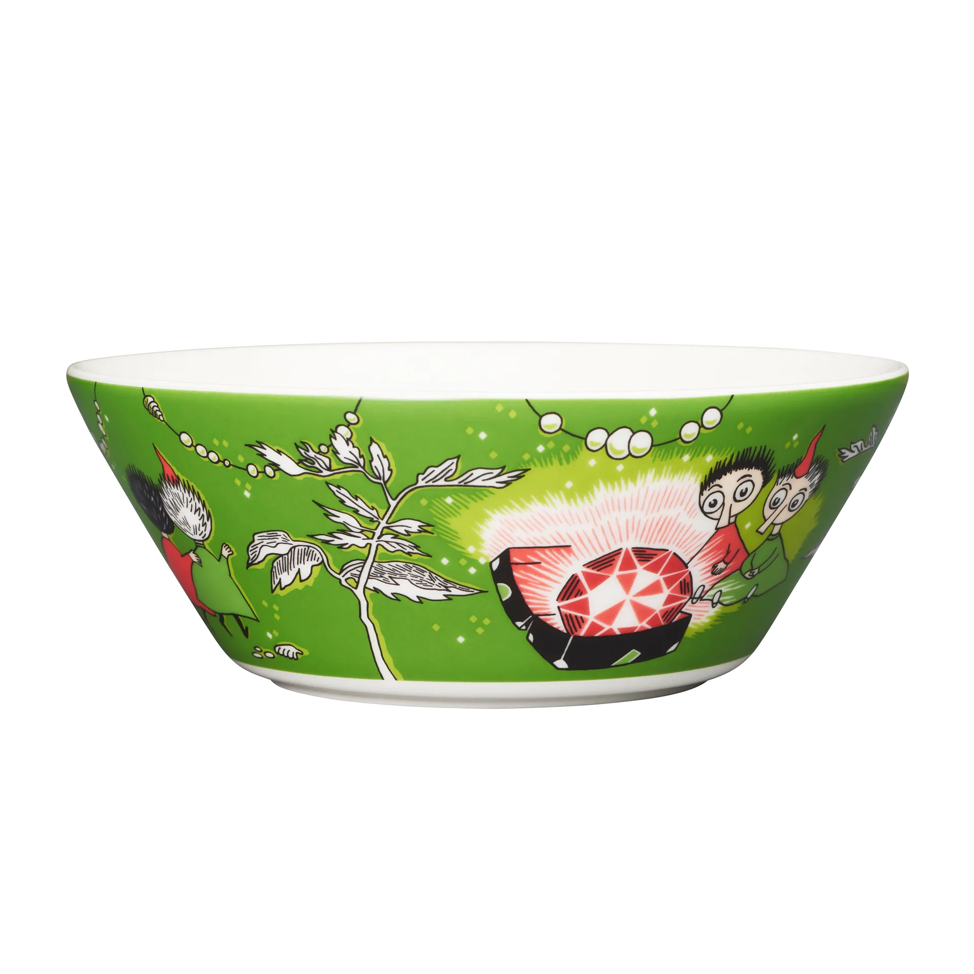 Thingumy & Bob King's Ruby Moomin kom, groen Moomin Arabia