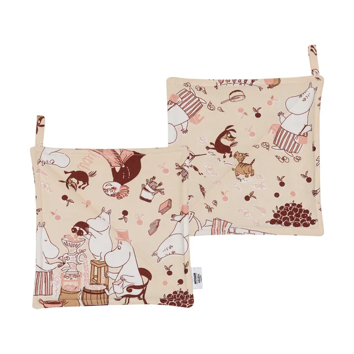 Thuisgeluk Moomin pannenlappen 2-pack - 22x22 cm - Moomin Arabia