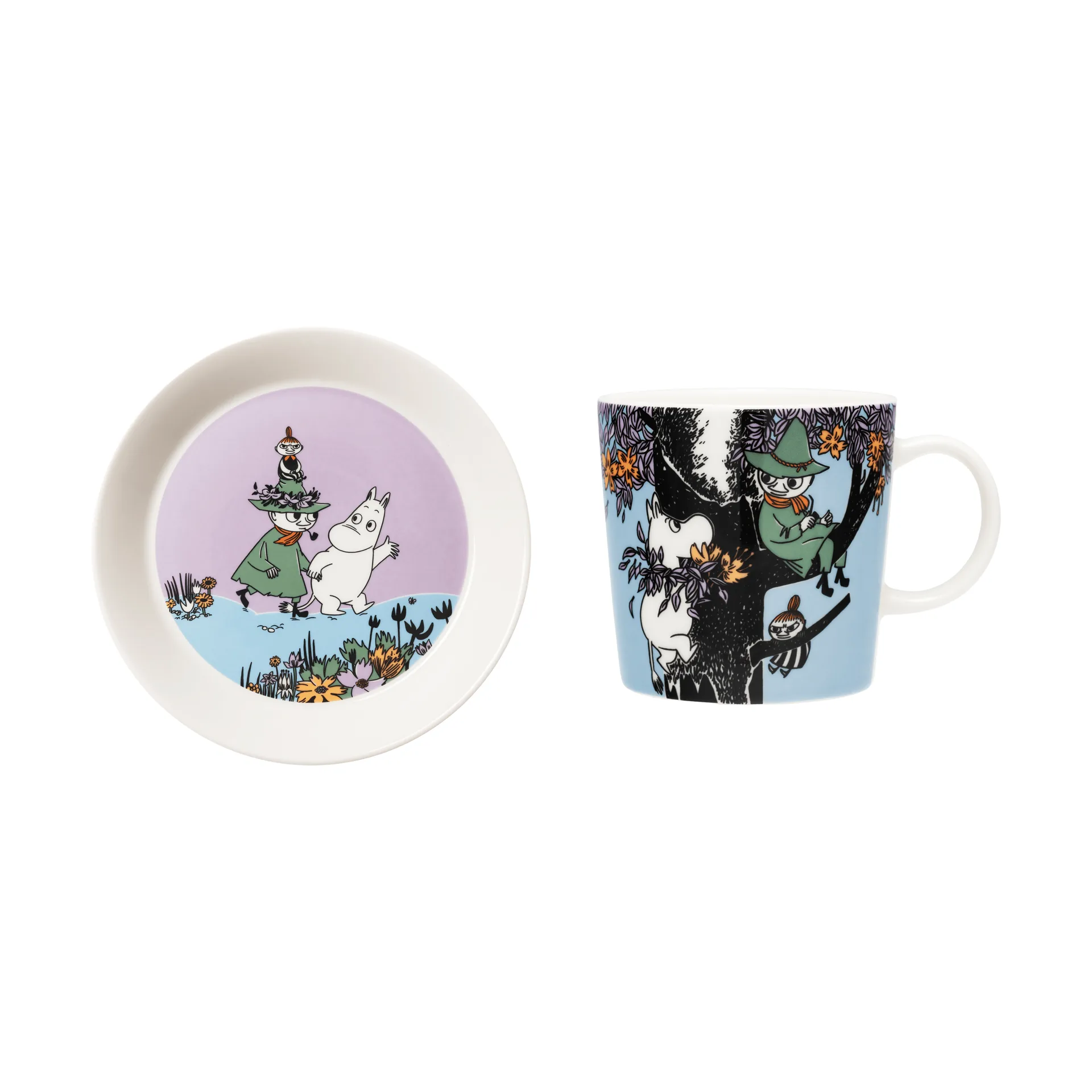 Vänner för alltid Mumin mok en bord, 2-delig Moomin Arabia