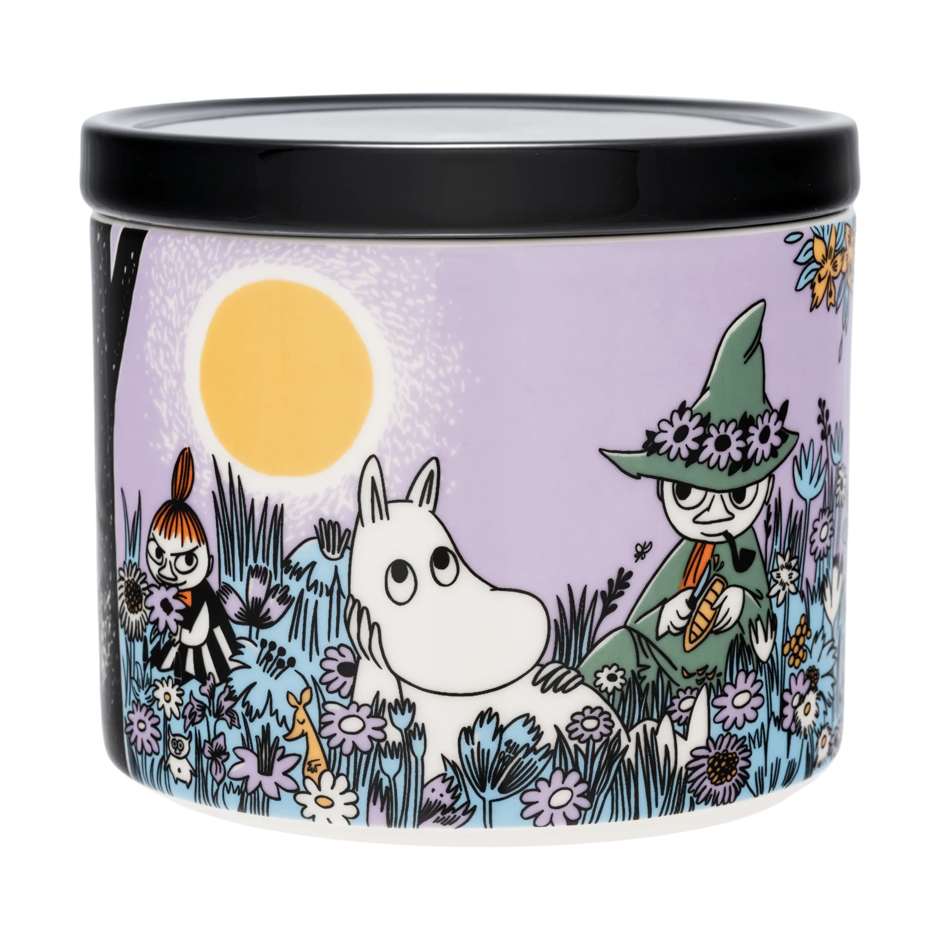 Vrienden voor altijd Moomin koekjestrommel, 11 cm Moomin Arabia