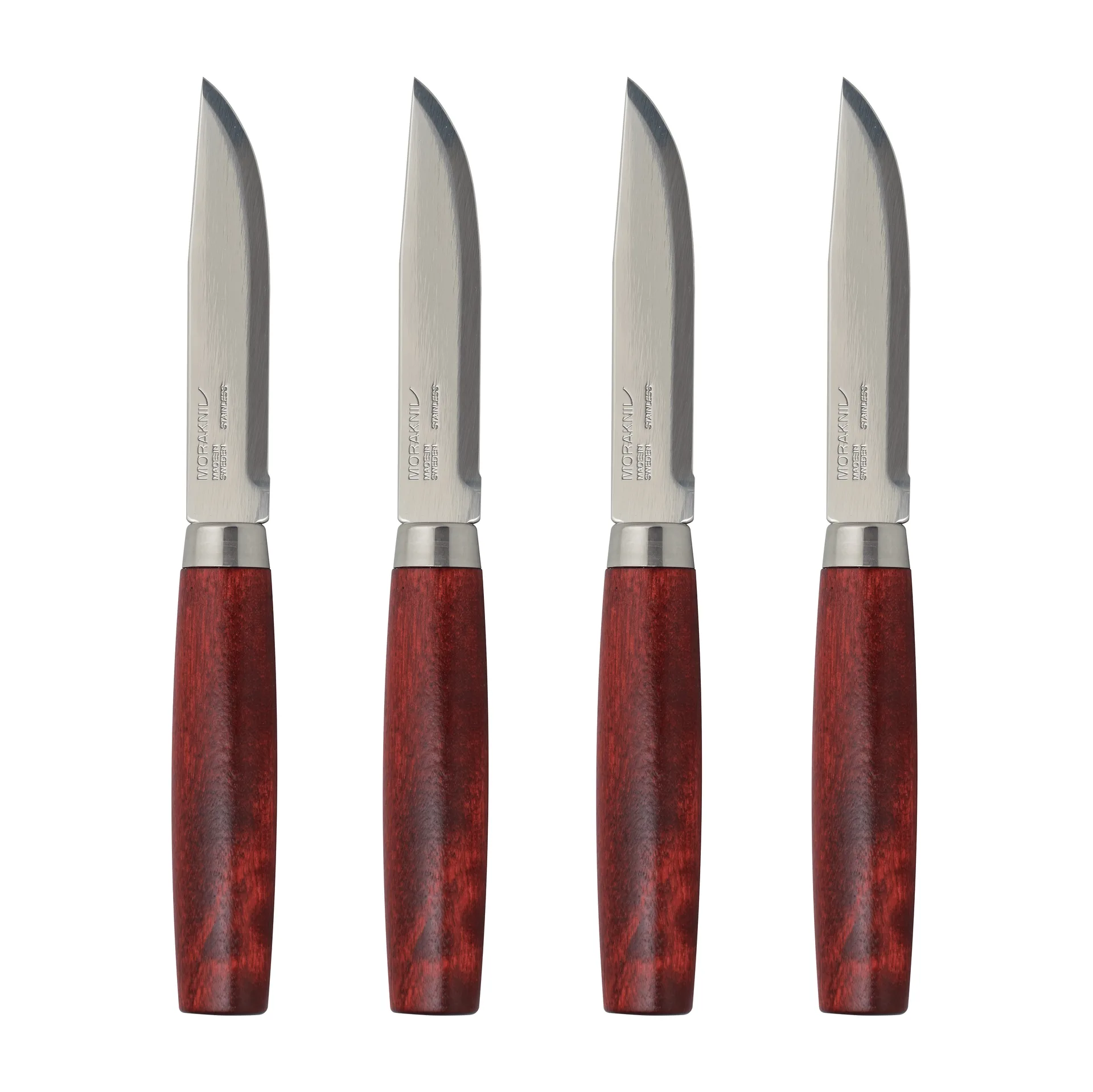 Morakniv Classic Steak Knife 4-pack, Rood Morakniv