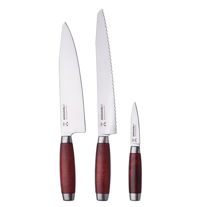 Morakniv messenset 3-delig, rood Morakniv