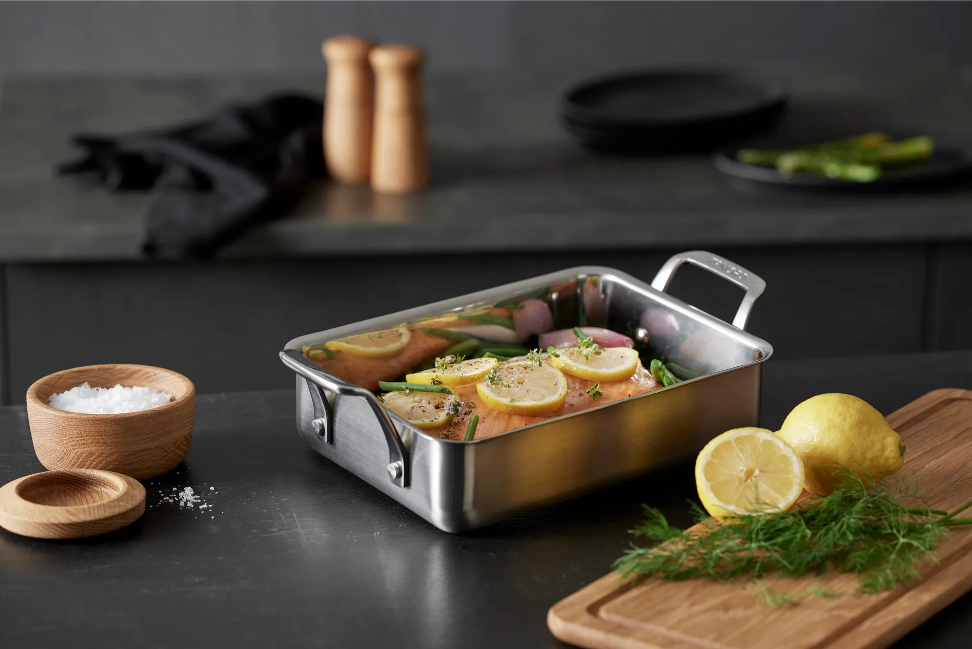 79NORD ovenpan 34,5x20x9 cm, Roestvrij staal Morsø