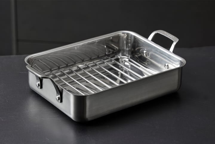 79NORD ovenpan met rooster 40x25x10 cm, Roestvrij staal Morsø
