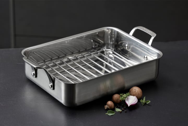 79NORD ovenpan met rooster 40x25x10 cm, Roestvrij staal Morsø