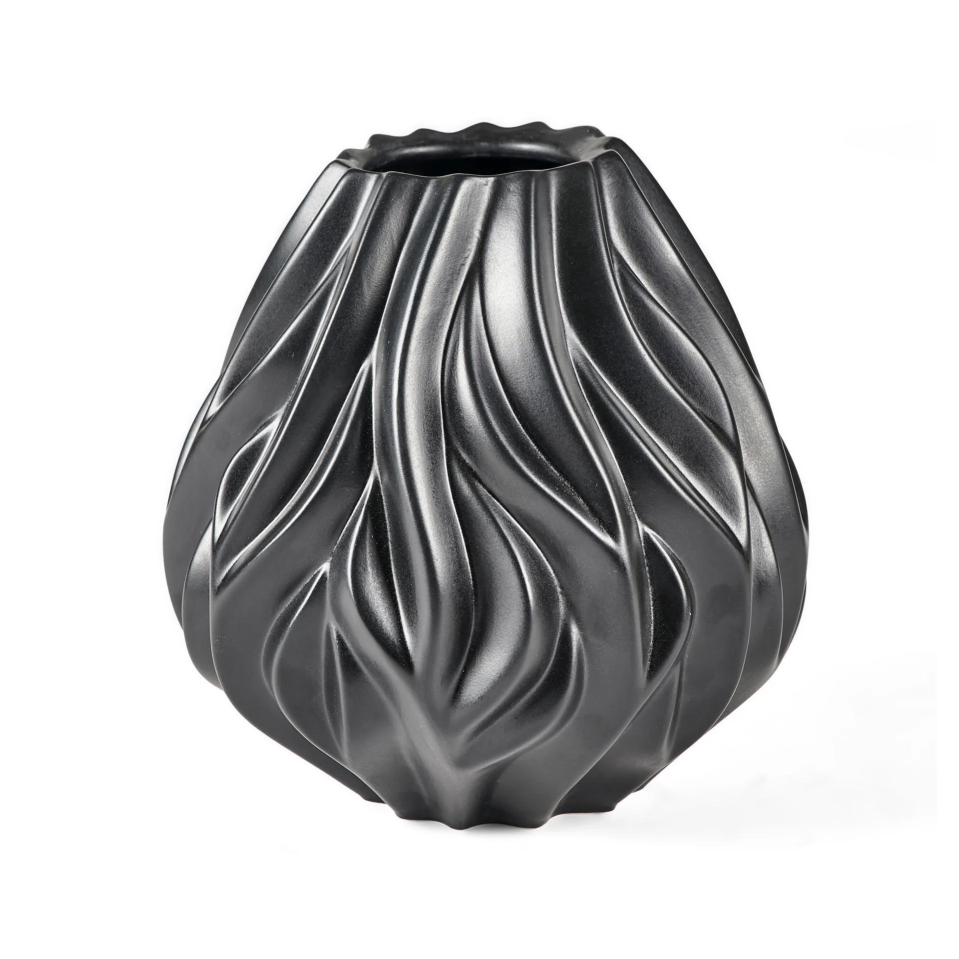 Flame vaas 19 cm, Zwart Morsø