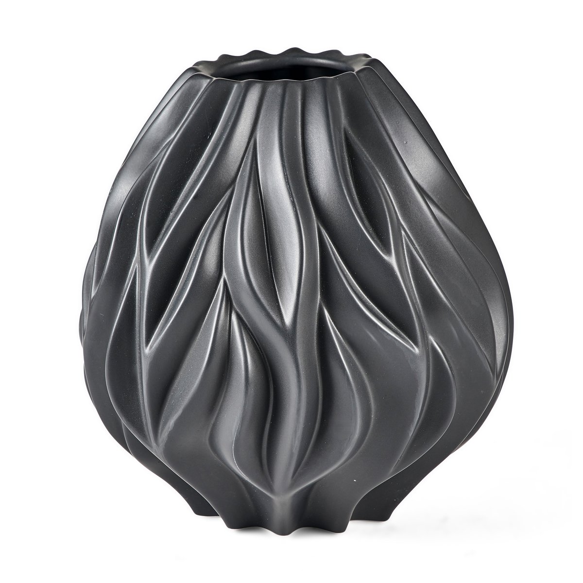 Morso Flame vaas 23 cm Zwart | Scandinavisch Interieur | Vazen | Zwart
