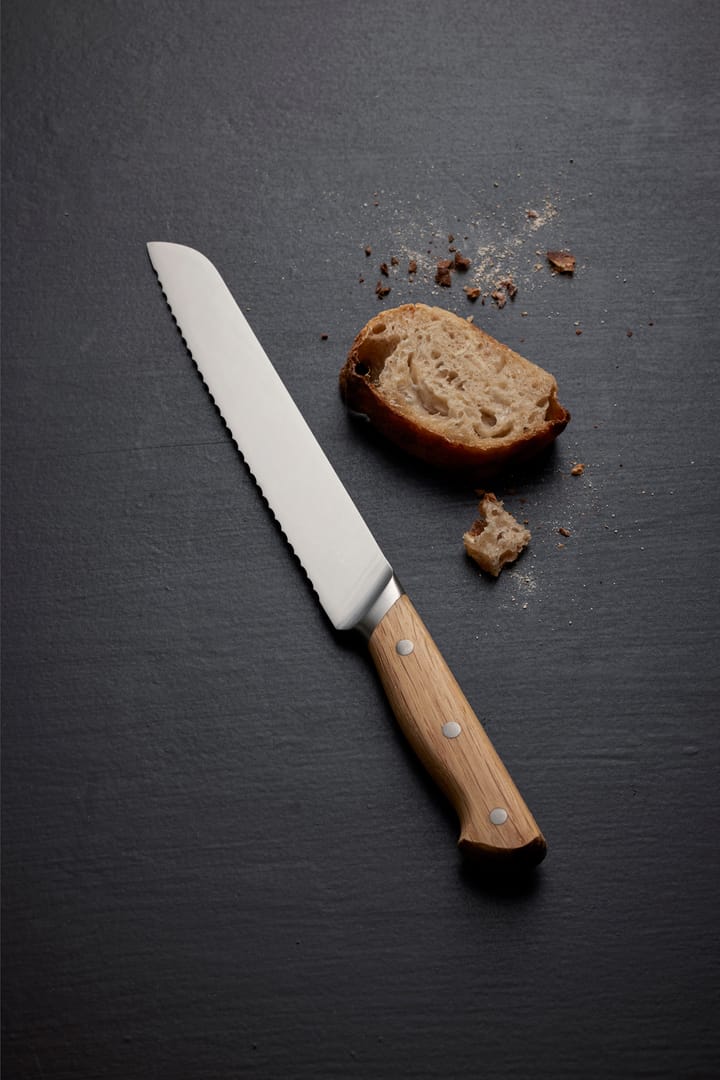 Foresta broodmes 32,5 cm, Roestvrij staal-eikenhout Morsø
