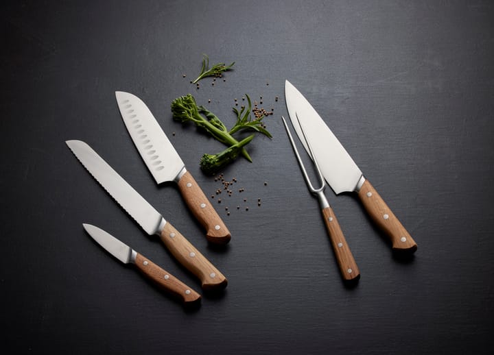 Foresta steakvork 28 cm, Roestvrij staal-eikenhout Morsø