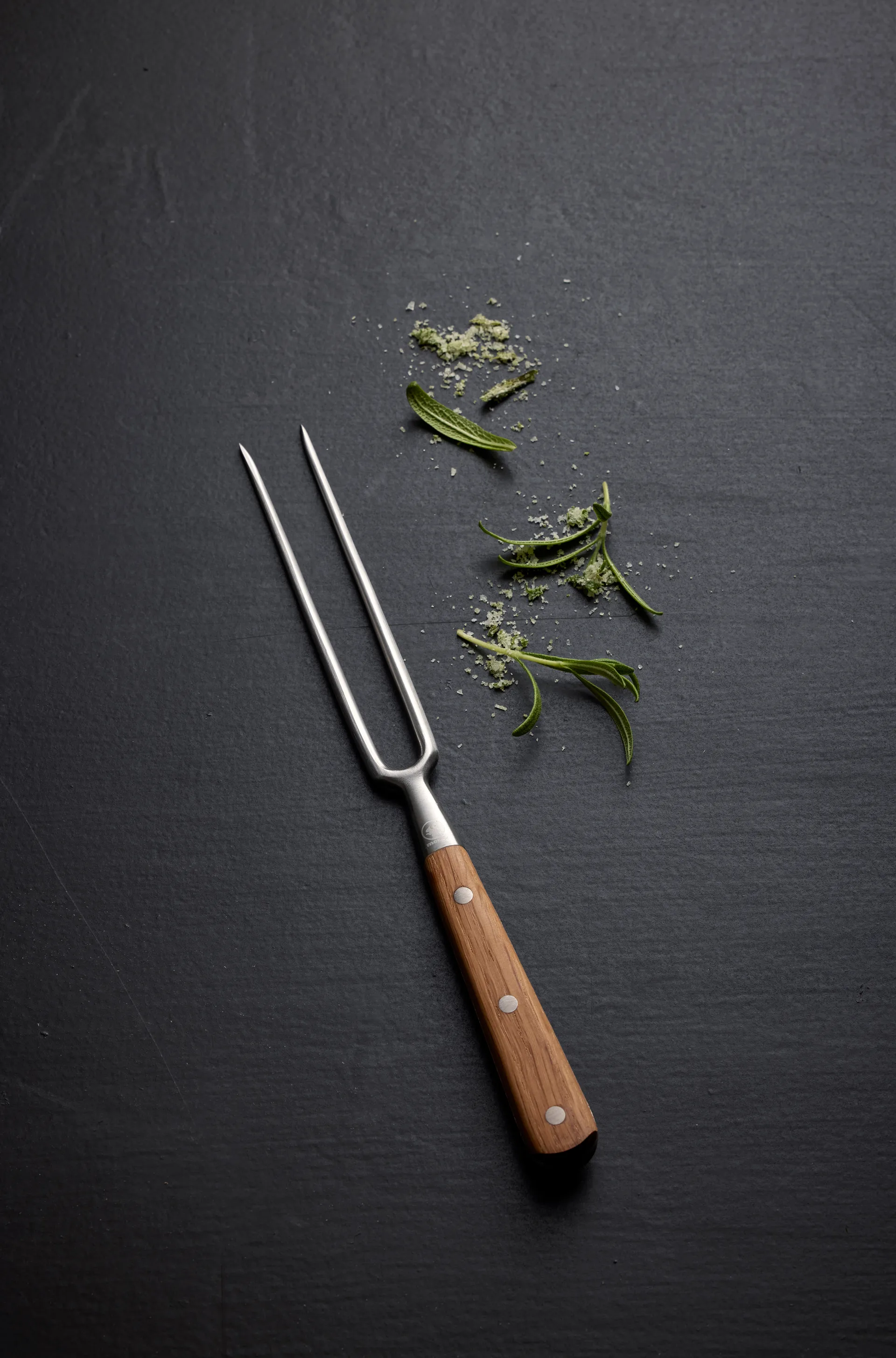 Foresta steakvork 28 cm, Roestvrij staal-eikenhout Morsø