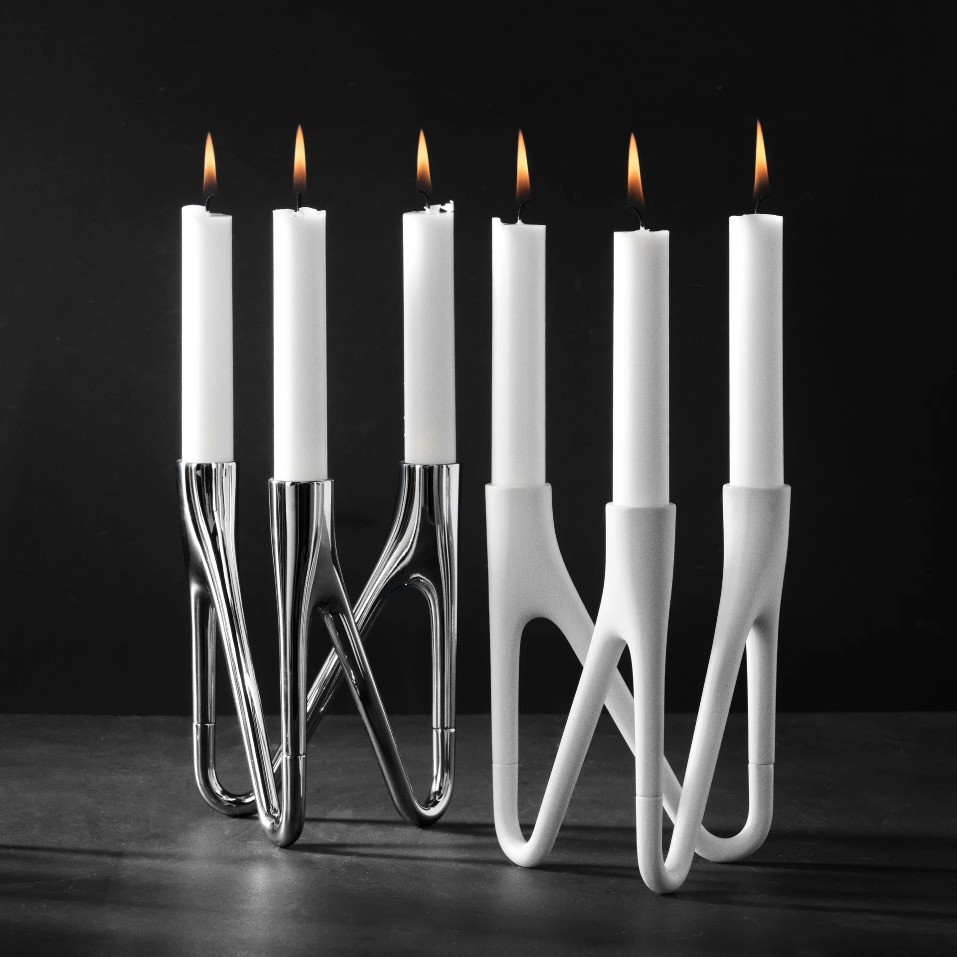 Morsø Roots kaarsenhouder, Chroom Morsø