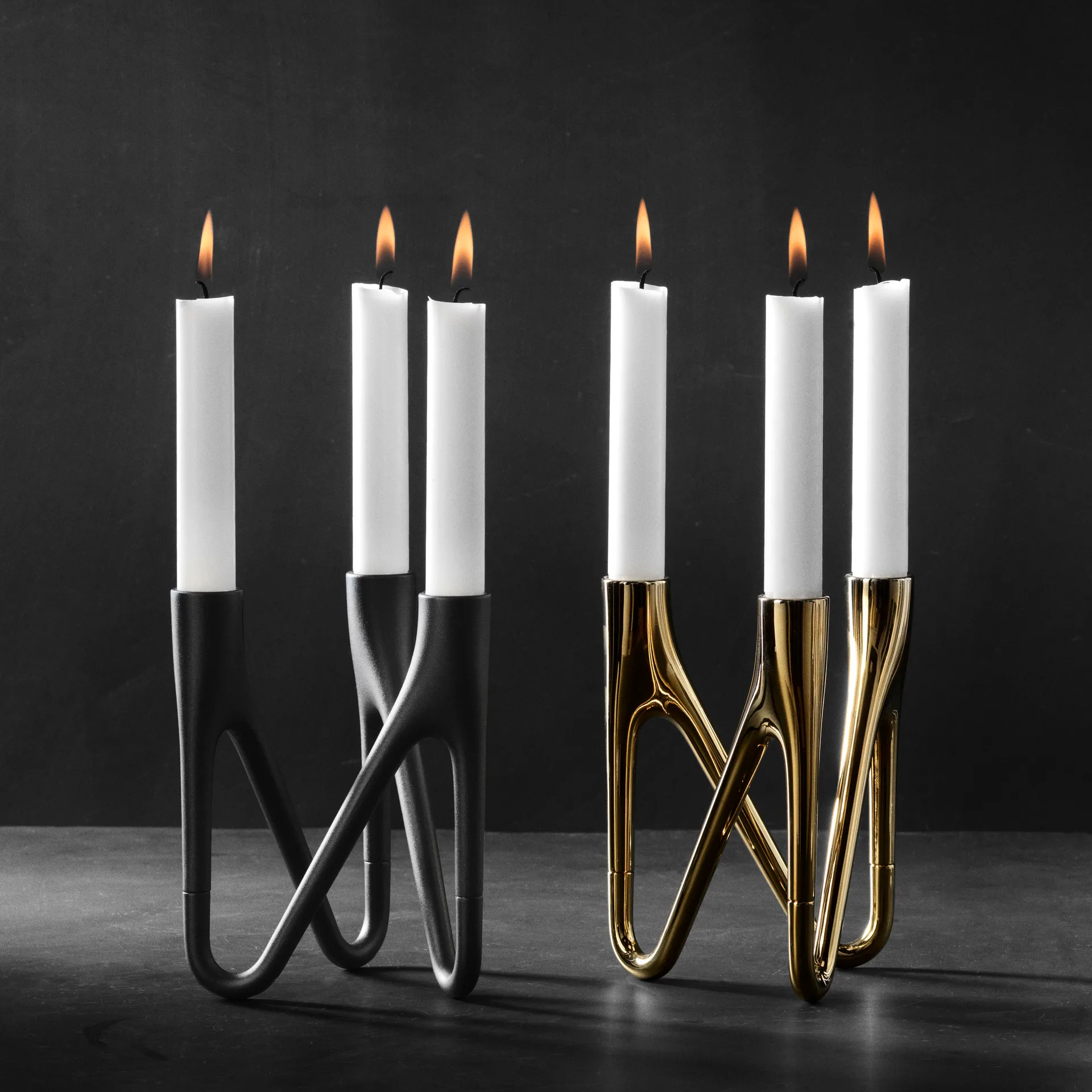 Morsø Roots kaarsenhouder, Zwart Morsø