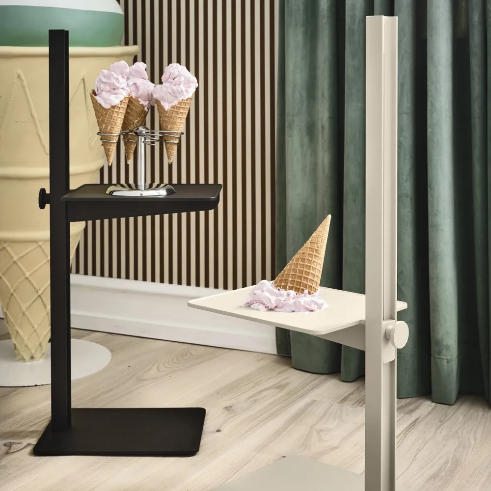 Museum bijzettafel, aluminium Museum