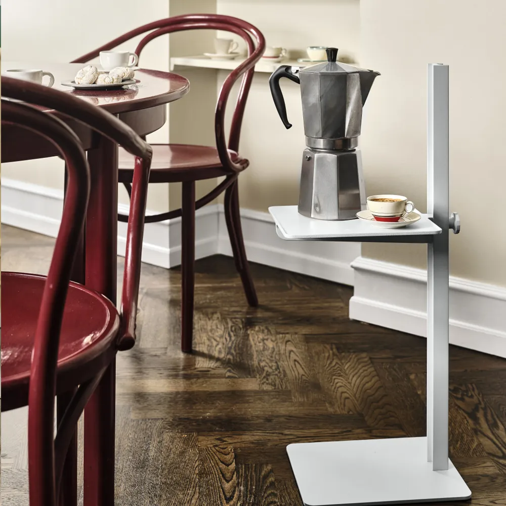 Museum bijzettafel, aluminium Museum