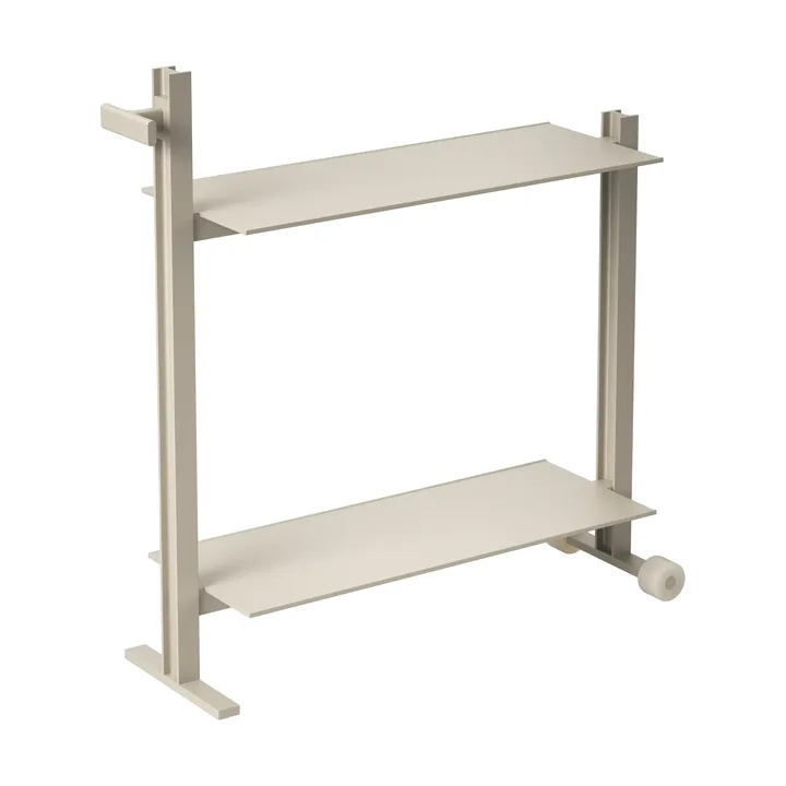 Museum Trolley serveerwagen - Beige, 74,5x77,5x24 cm - Museum