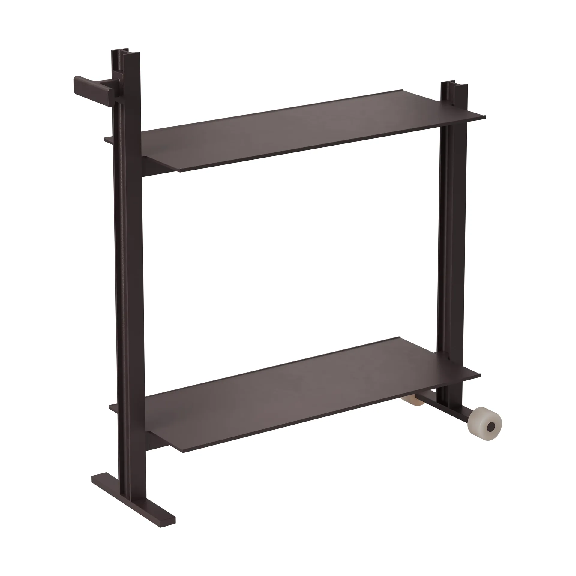 Museum Trolley serveerwagen Donkerbruin, 74,5x77,5x24 cm