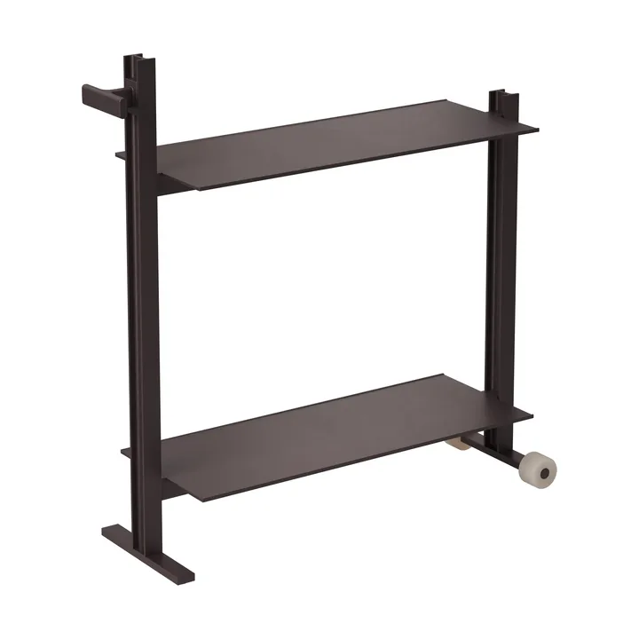 Museum Trolley serveerwagen - Donkerbruin, 74,5x77,5x24 cm - Museum