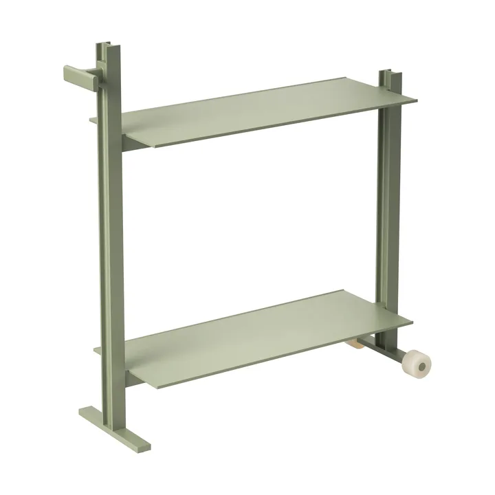 Museum Trolley serveerwagen - Groen, 74,5x77,5x24 cm - Museum