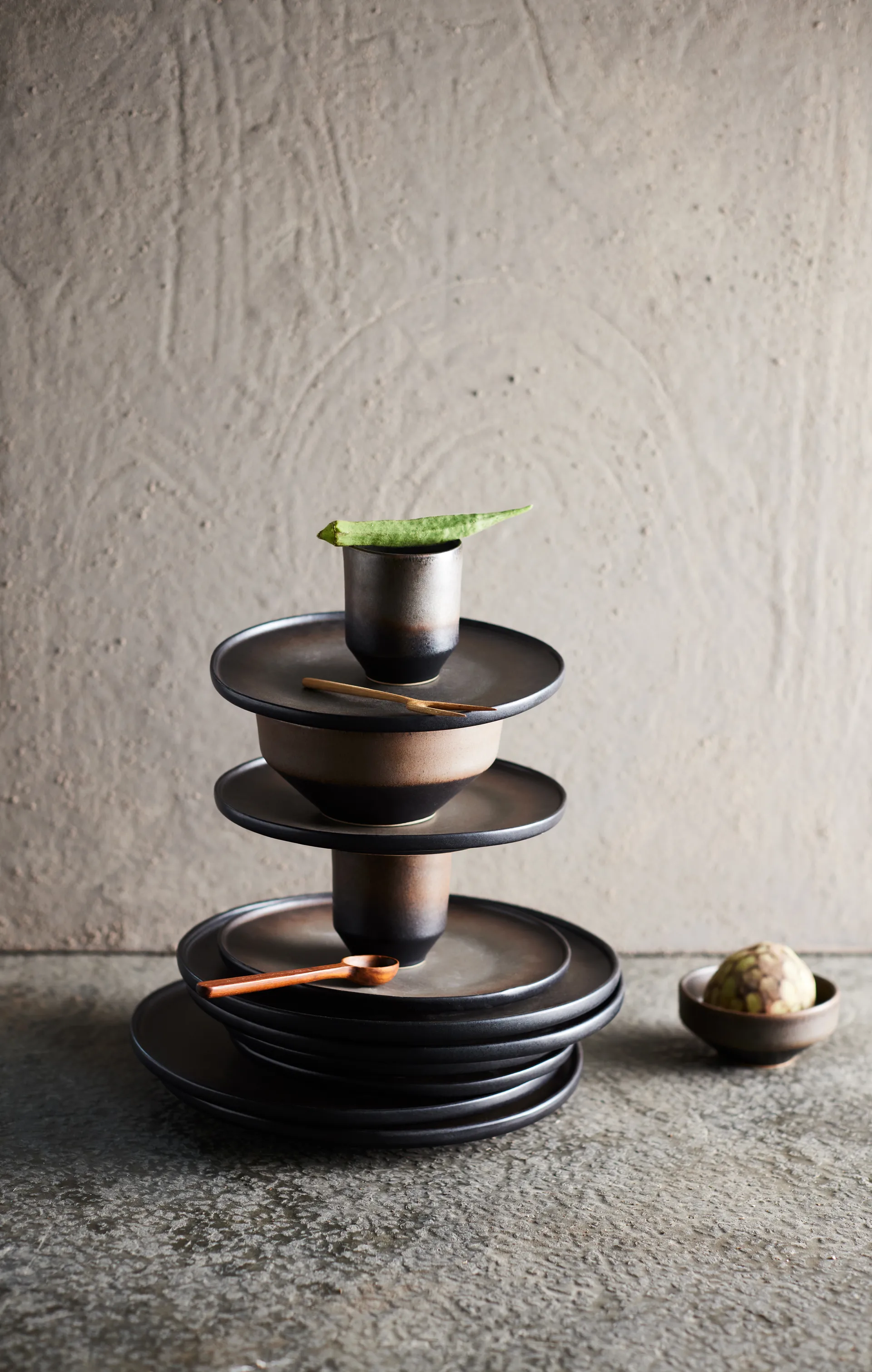 Ceto bordje Ø22 cm, Mocha MUUBS