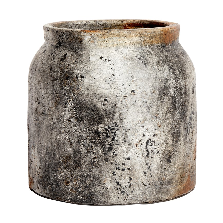 MUUBS Echo bloempot o28 cm Roest-grijs | Scandinavisch Interieur | Bloempotten | Grijs
