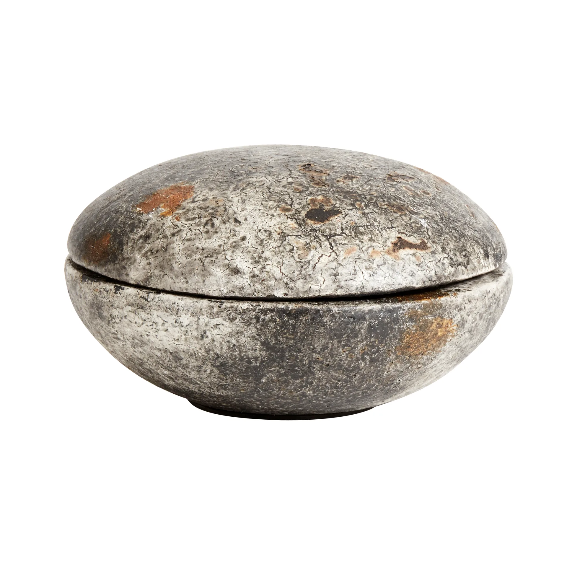 Echo bonbonnière doos Ø18 cm, Roest-grijs MUUBS