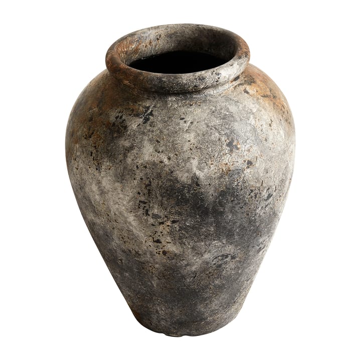 Echo pot h50 cm Ø37 cm, Roest-grijs MUUBS