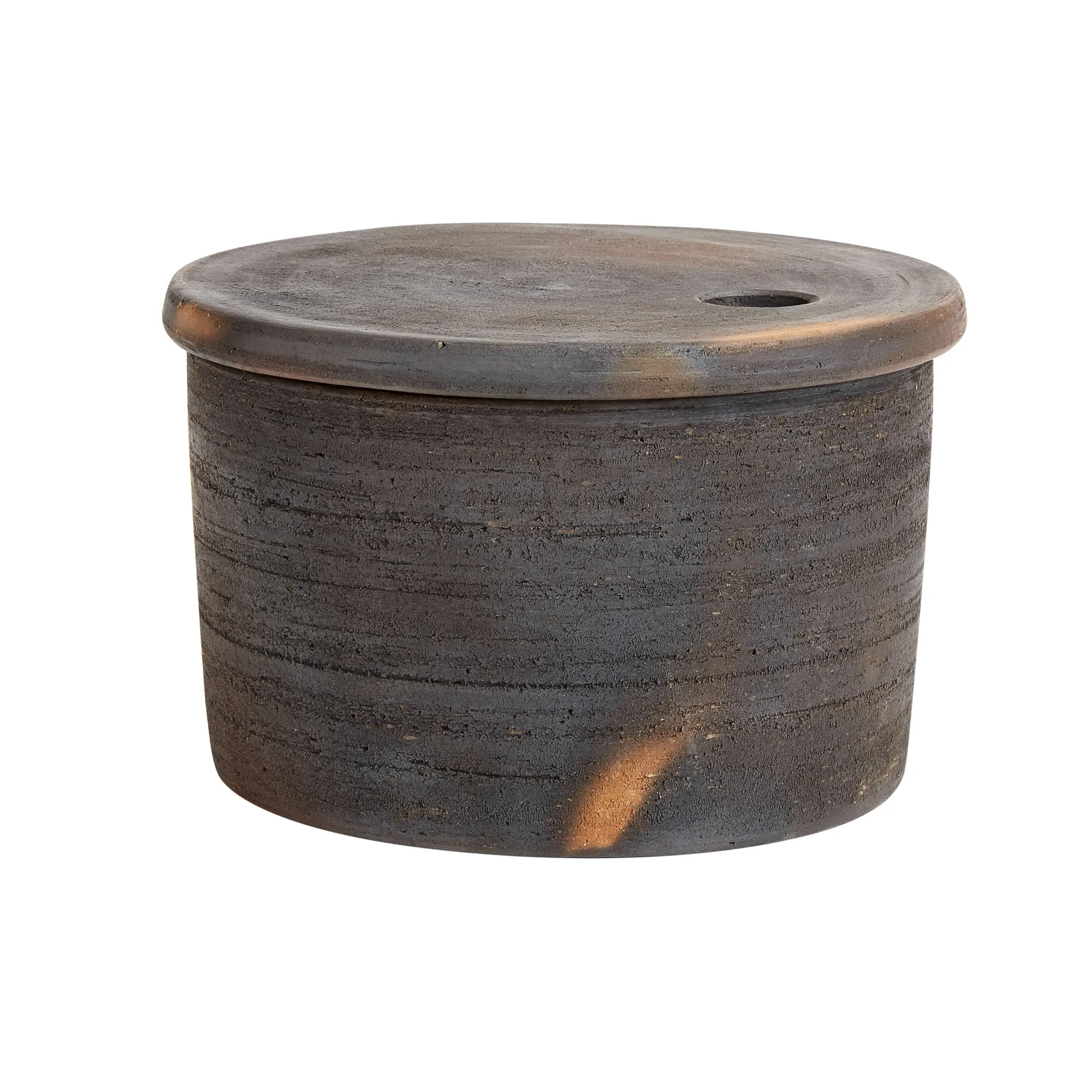 Hazel serveerschaal Ø17 cm, Bruin-zwart MUUBS