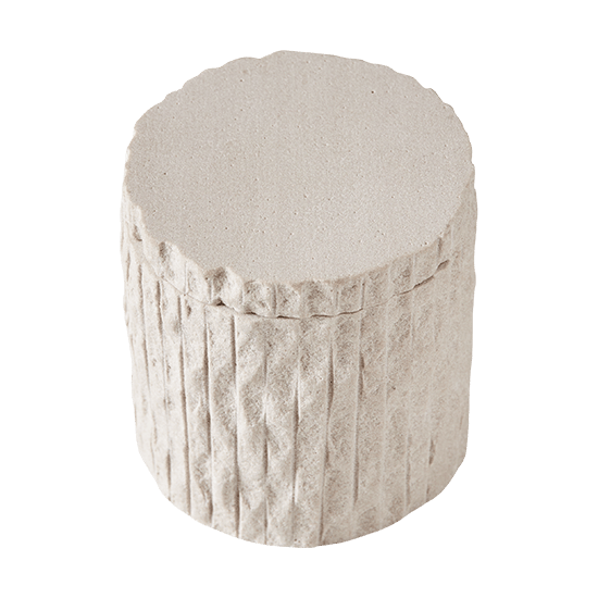 Kama pot met deksel Ø9,5 cm, Zand MUUBS