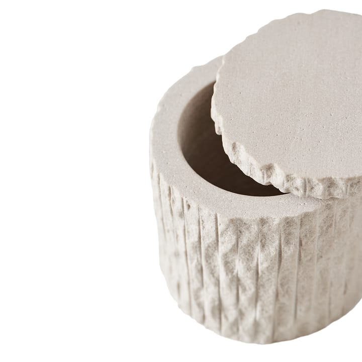 Kama pot met deksel Ø9,5 cm, Zand MUUBS