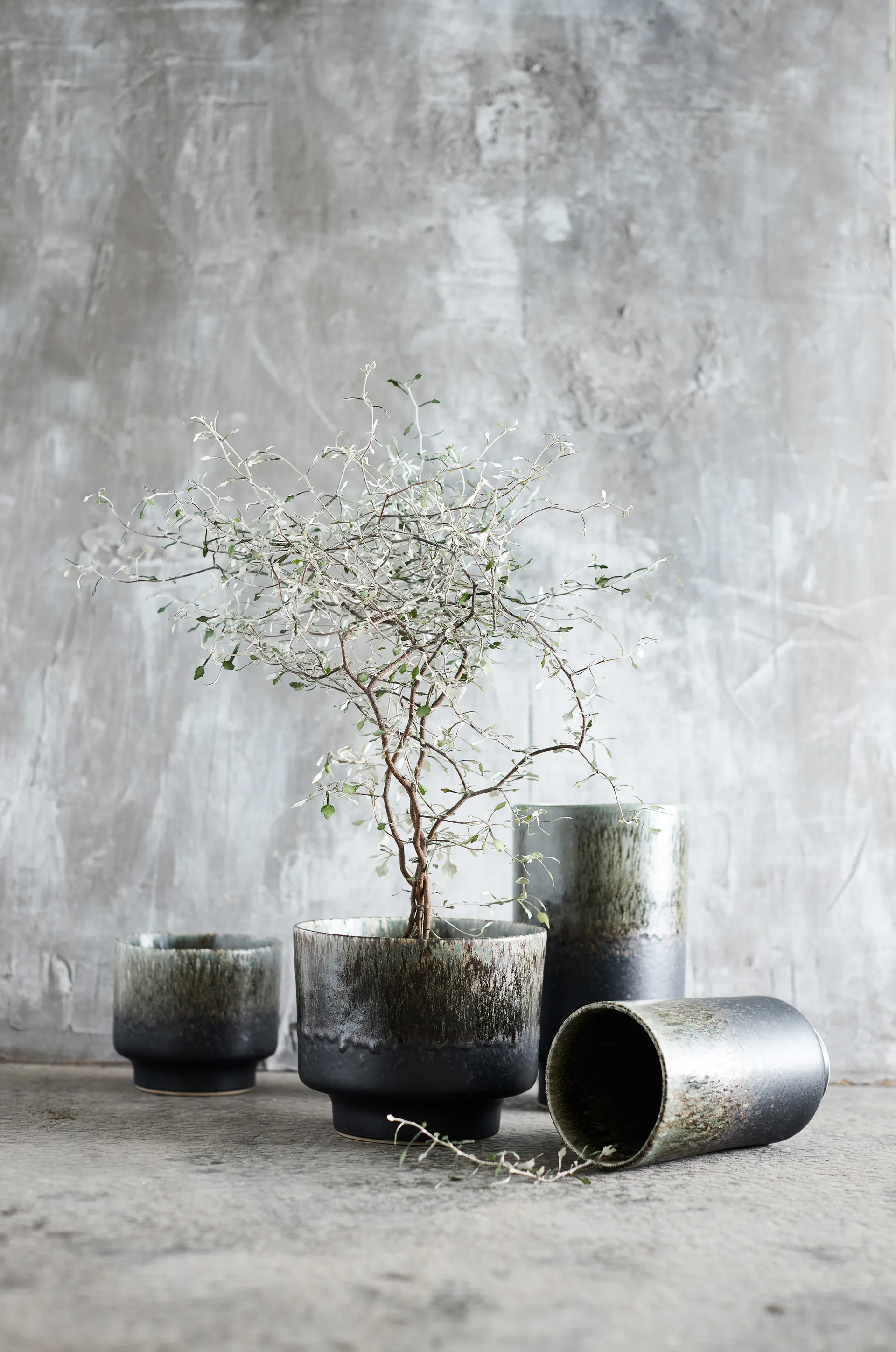 Lago pot S Ø12,5x11 cm, Forest green MUUBS